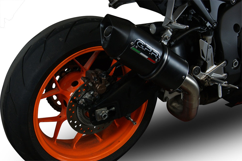 GPR Exhaust System Honda CBR1000RR 2014-2016, Furore Nero, Slip-on Exhaust Including Removable DB Killer and Link Pipe