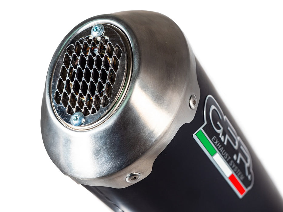 GPR Exhaust for Aprilia Atlantic 300 2010-2014, Evo4 Road, Slip-on Exhaust Including Removable DB Killer and Link Pipe