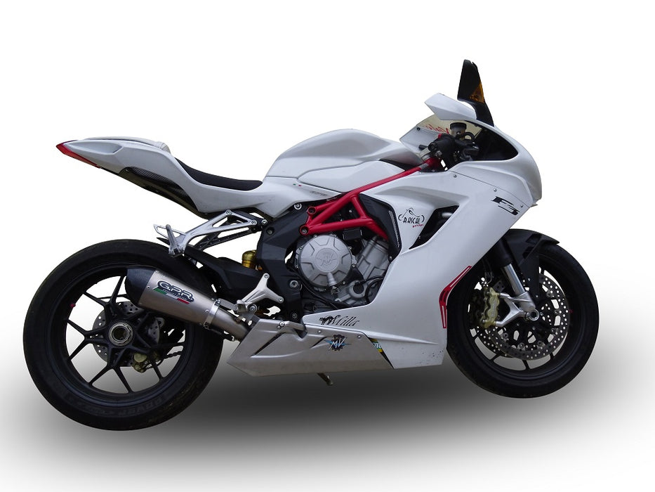 GPR Exhaust System Mv Agusta F3 675 2017-2020, Gpe Ann. titanium, Slip-on Exhaust Including Link Pipe and Removable DB Killer