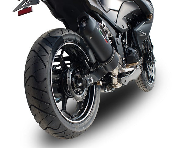 GPR Exhaust System Kawasaki Z300 2014-2017, Furore Nero, Slip-on Exhaust Including Link Pipe