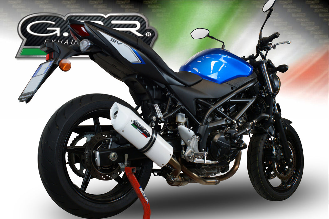 GPR Exhaust System Suzuki SV650A 2016-2020, Albus Evo4, Slip-on Exhaust Including Removable DB Killer and Link Pipe