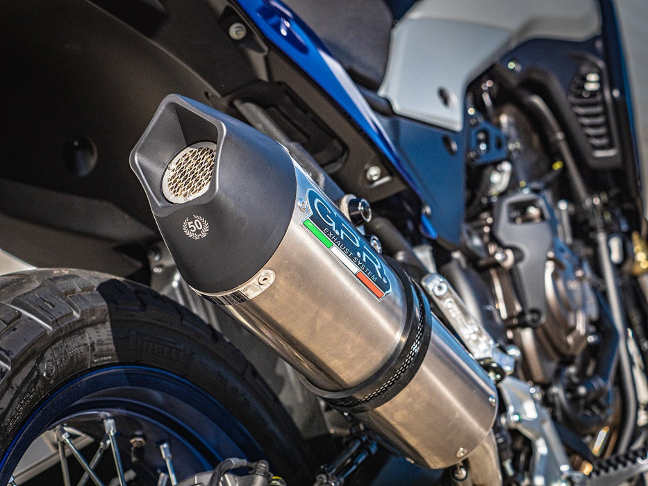 GPR Exhaust System Yamaha Tenere 700 2019-2020, GP Evo4 Titanium, Slip-on Exhaust Including Removable DB Killer and Link Pipe