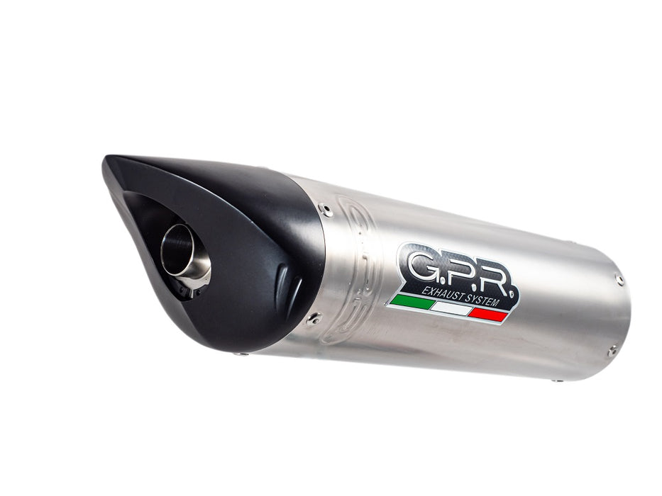 GPR Exhaust for Benelli Tre K 1130 2006-2016, Tiburon Titanium, Slip-on Exhaust Including Removable DB Killer and Link Pipe