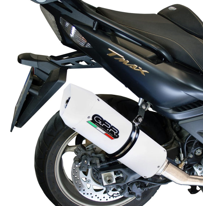 GPR Exhaust System Yamaha T-Max 530 2012-2016, Albus Ceramic, Full System Exhaust, Including Removable DB Killer