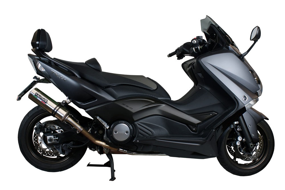 GPR Exhaust System Yamaha T-Max 500 2001-2011, M3 Titanium Natural, Full System Exhaust, Including Removable DB Killer