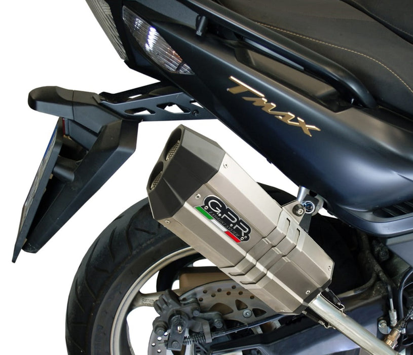 GPR Exhaust System Yamaha T-Max 500 2001-2011, Sonic Titanium, Full System Exhaust, Including Removable DB Killer