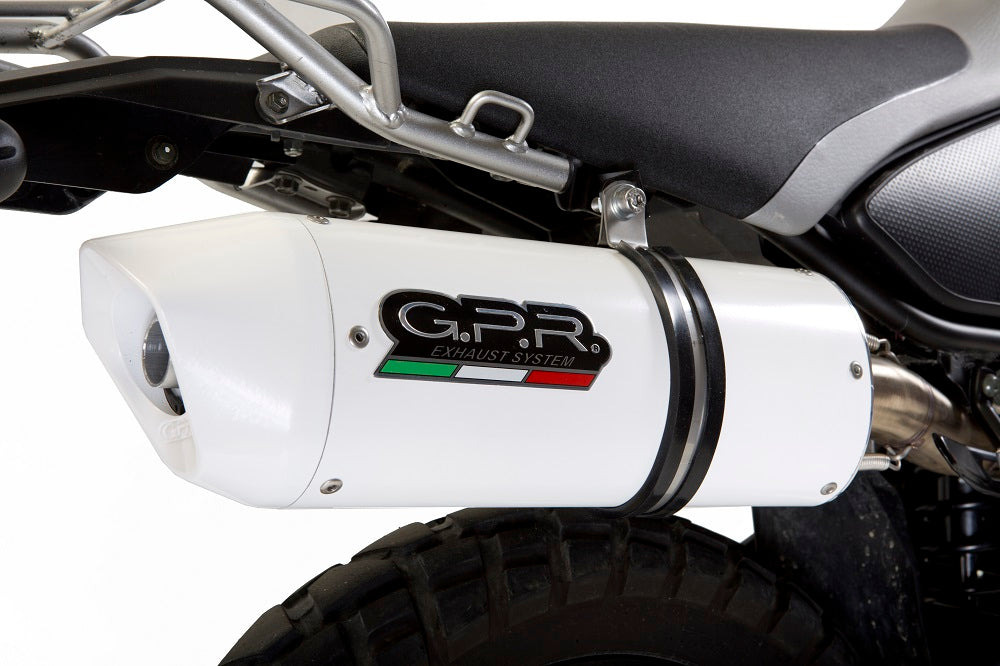 GPR Exhaust System Yamaha Tricker 250 2005-2008, Albus Ceramic, Slip-on Exhaust Including Removable DB Killer and Link Pipe