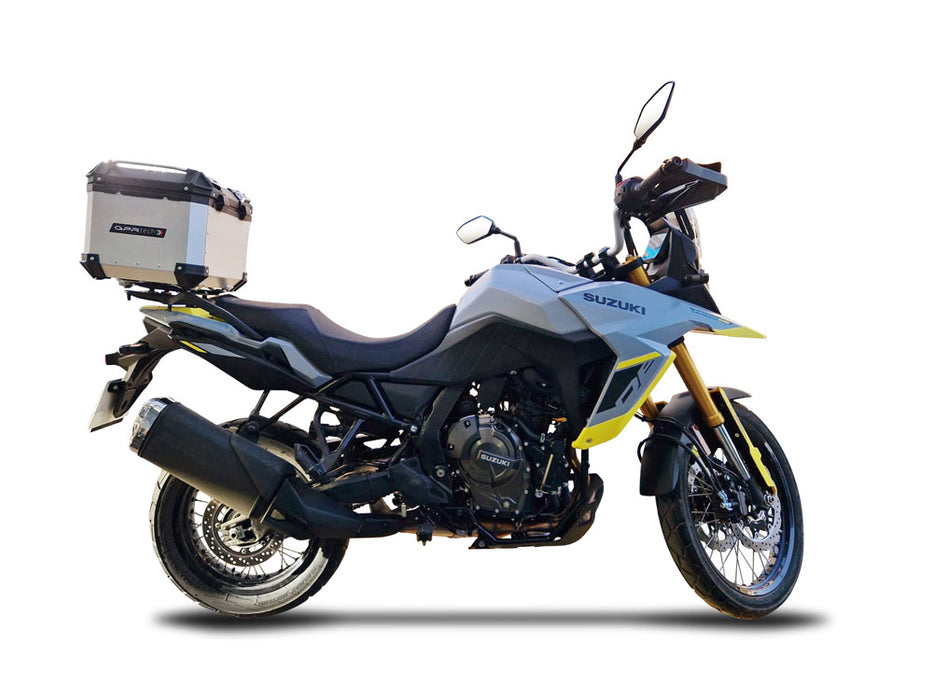 Suzuki V-Strom 800DE 2023-2024 GPR TECH 45 L Aluminum Top Case in Silver with Specific Plate Included