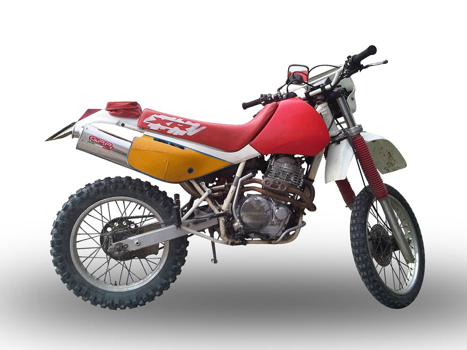 GPR Exhaust System Honda XR600R 1990-1998, Trioval, Slip-on Exhaust Including Removable DB Killer and Link Pipe