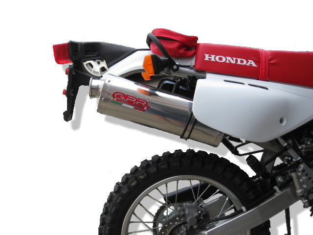 GPR Exhaust System Honda XR600R 1990-1998, Trioval, Slip-on Exhaust Including Removable DB Killer and Link Pipe