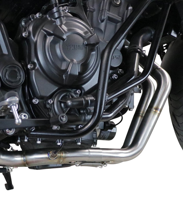 GPR Exhaust System Yamaha MT07 2021-2023, M3 Black Titanium, Full System Exhaust, Including Removable DB Killer