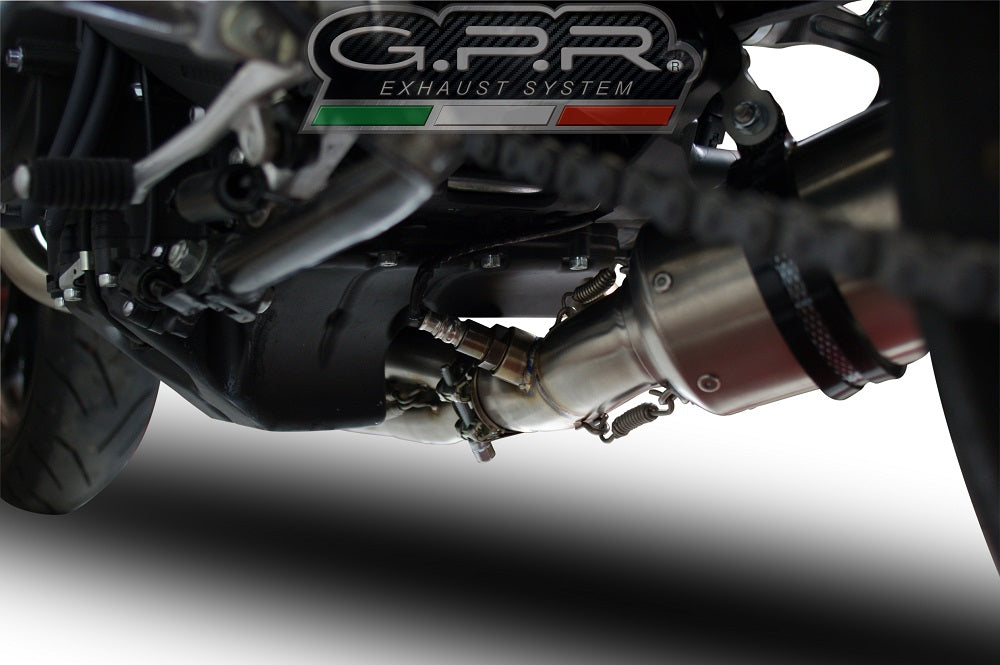 GPR Exhaust System Yamaha Tracer 900 FJ09 TR 2015-2016, Furore Nero, Full System Exhaust, Including Removable DB Killer