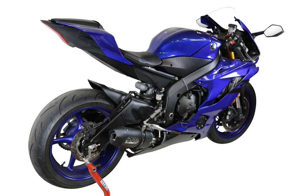 GPR Exhaust System Yamaha Yzf R6 2017-2021, Furore Nero, Slip-on Exhaust Including Link Pipe