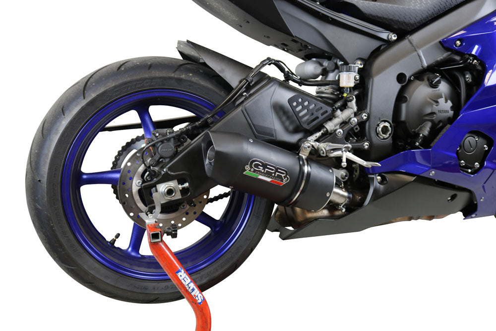 GPR Exhaust System Yamaha Tenere 700 2021-2023, Furore Evo4 Nero, Slip-on Exhaust Including Removable DB Killer and Link Pipe