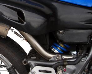 GPR Exhaust System Yamaha Xtz 600 Teneré 1985-1986, Trioval, Slip-on Exhaust Including Removable DB Killer and Link Pipe