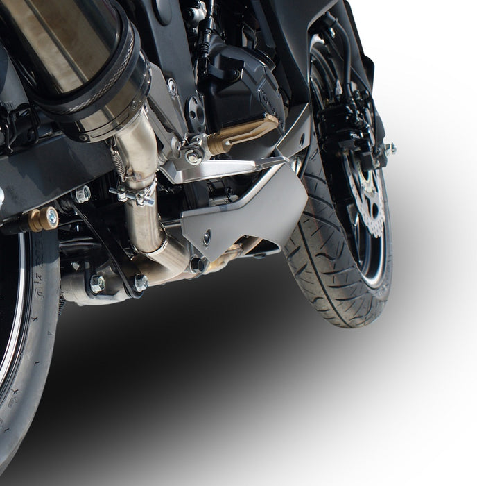 GPR Exhaust System Kawasaki Z300 2014-2017, Gpe Ann. titanium, Slip-on Exhaust Including Link Pipe