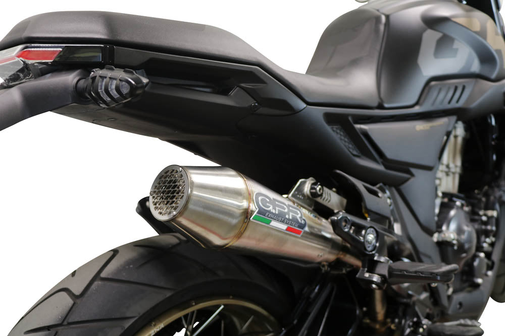 GPR Exhaust Zontes 350 GK 2022-2023, Ultracone, Slip-on Exhaust Including Removable DB Killer and Link Pipe