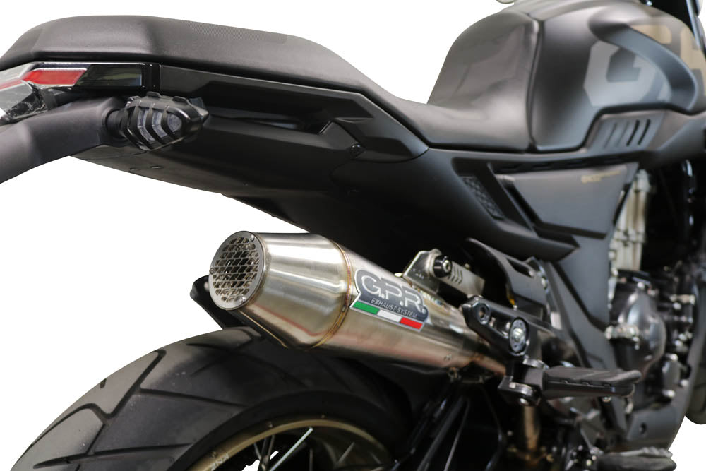 GPR Exhaust Zontes 350 T2 2022-2023, Ultracone, Slip-on Exhaust Including Removable DB Killer and Link Pipe