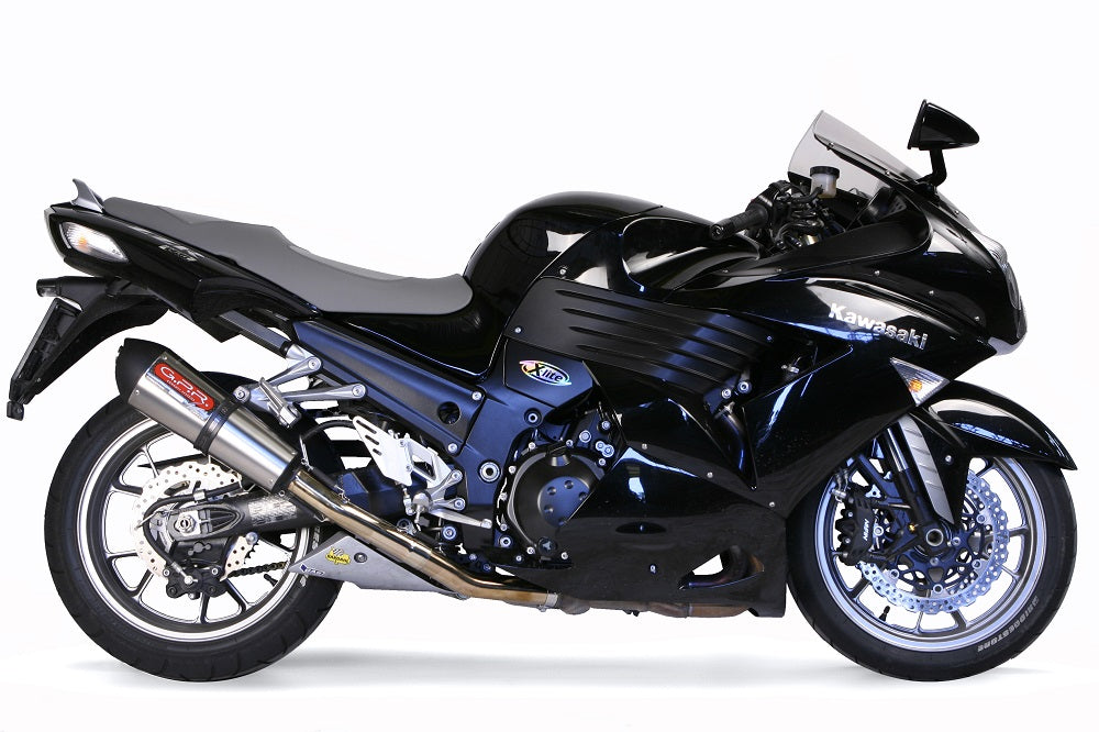 GPR Exhaust System Kawasaki ZZR1400 2008-2011, Gpe Ann. titanium, Dual slip-on Including Removable DB Killers and Link Pipes